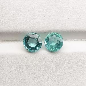 Emerald 6mm round 1.64 Carat Pair Natural