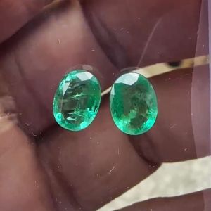 Natural Zambia Emerald pair 2.55 Carat