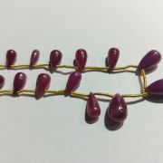 Natural Ruby Droplet Necklace