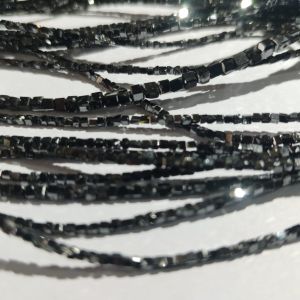 Natural Black Diamond Bead Lines
