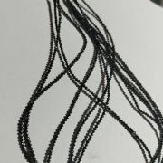 Natural Black Diamond Bead Lines
