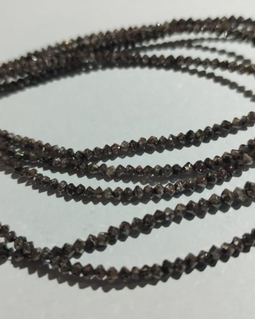 Light Brown Natural Diamond Bead Lines