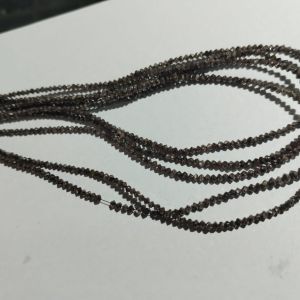 Light Brown Natural Diamond Bead Lines