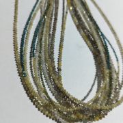 Natural Diamond Bead Lines (Yellow/Blue/Pink…)