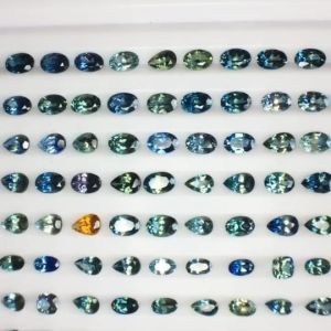 Natural Teal Sapphire – Calibrated Sizes (5×3 mm, 6×4 mm)