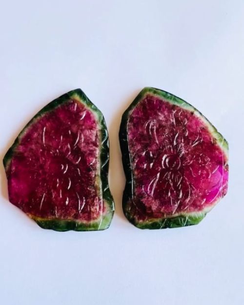 Natural Watermelon Tourmaline Pair – 250 cts
