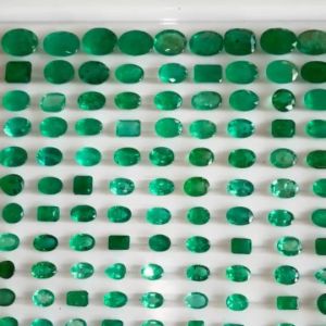 Natural Zambian Emerald Lot – Mixed Shapes & Sizes 300 Cts