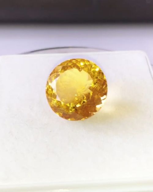 Beautiful AAA Quality Natural Citrine – Round, 17.79 Carats